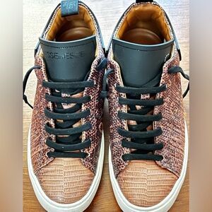LIKE NEW ESSEUTESSE SNAKESKIN SNEAKERS SIZE 38